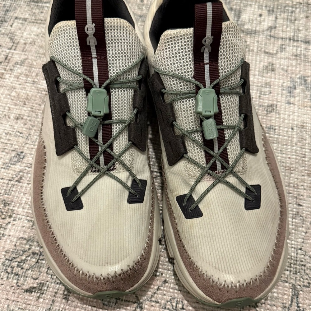 On Running Beige and Brown Athletic Shoes